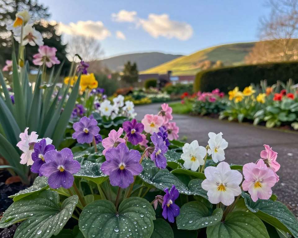 Winterharte Elfenblume im Garten Winterharte Elfenblume im Garten
