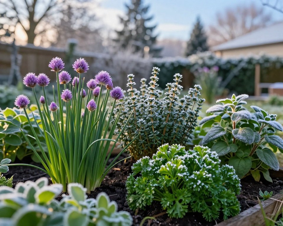 Winterharte heimische Kräuter im Garten Winterharte heimische Kräuter im Garten