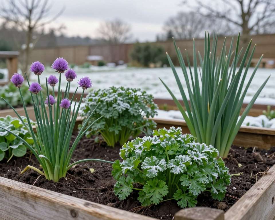Winterharte heimische Kräuter im Garten