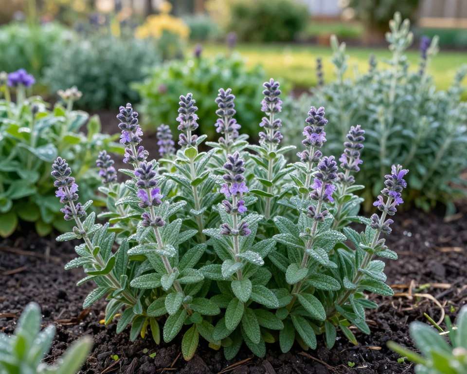 Winterharter Salbei im Garten Winterharter Salbei im Garten