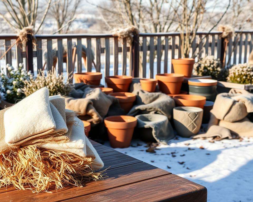 Winterschutz Materialien