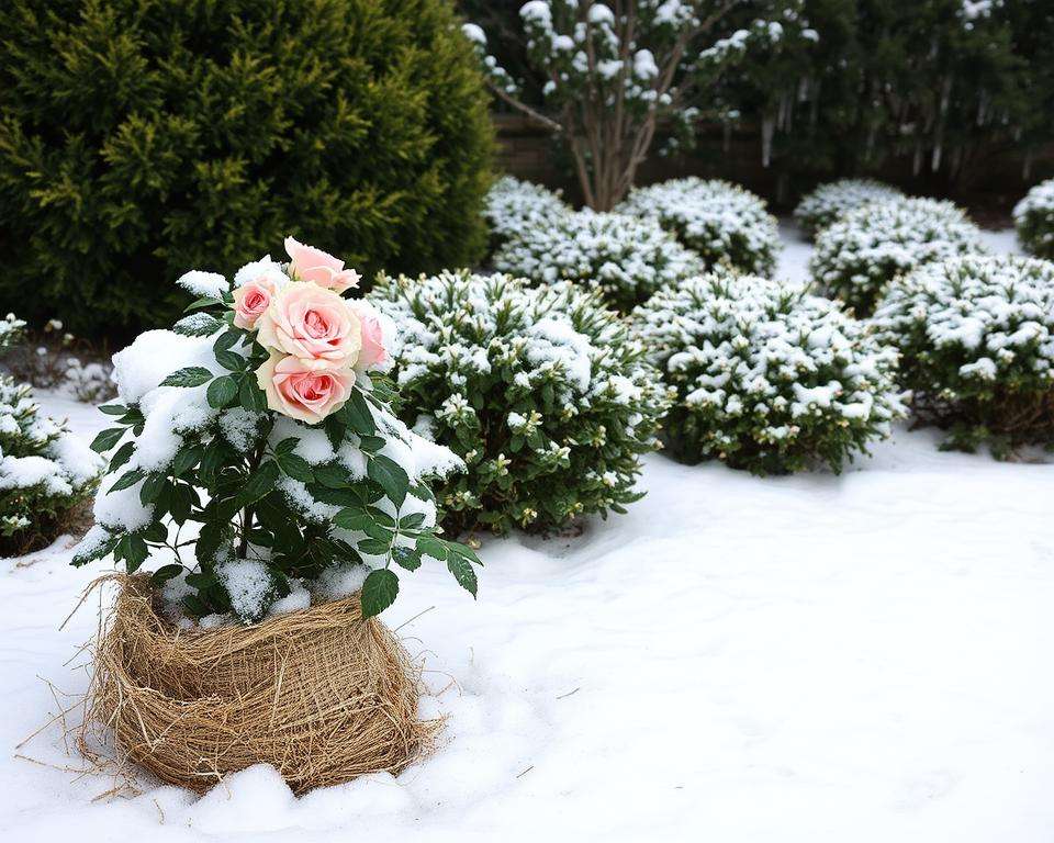 Winterschutz für Rosen und Gehölze