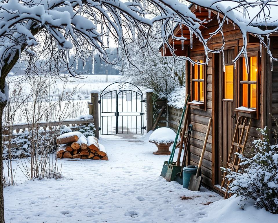 Wintervorbereitungen für Garten und Zubehör