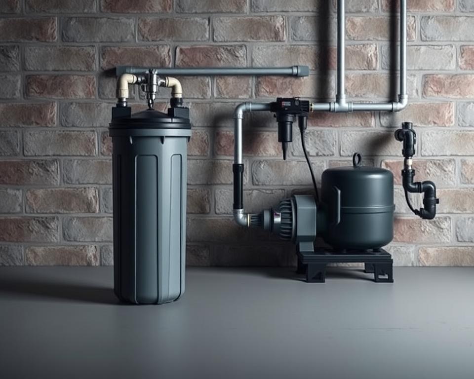 Zisternenfilter und Regenwasserpumpe Installation