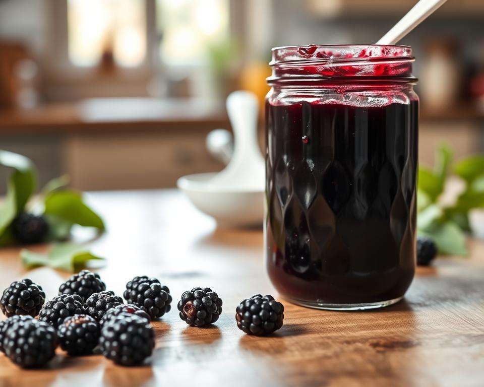 Zuckerreduzierte Brombeermarmelade