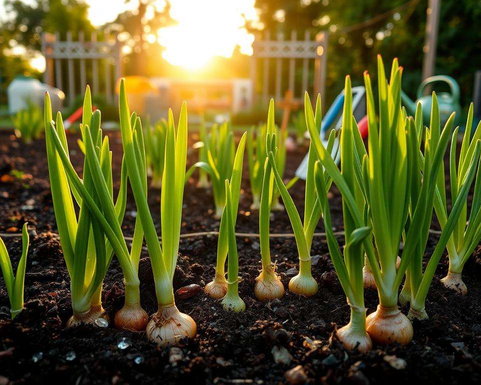 Zwiebel Wachstumsphase Pflege
