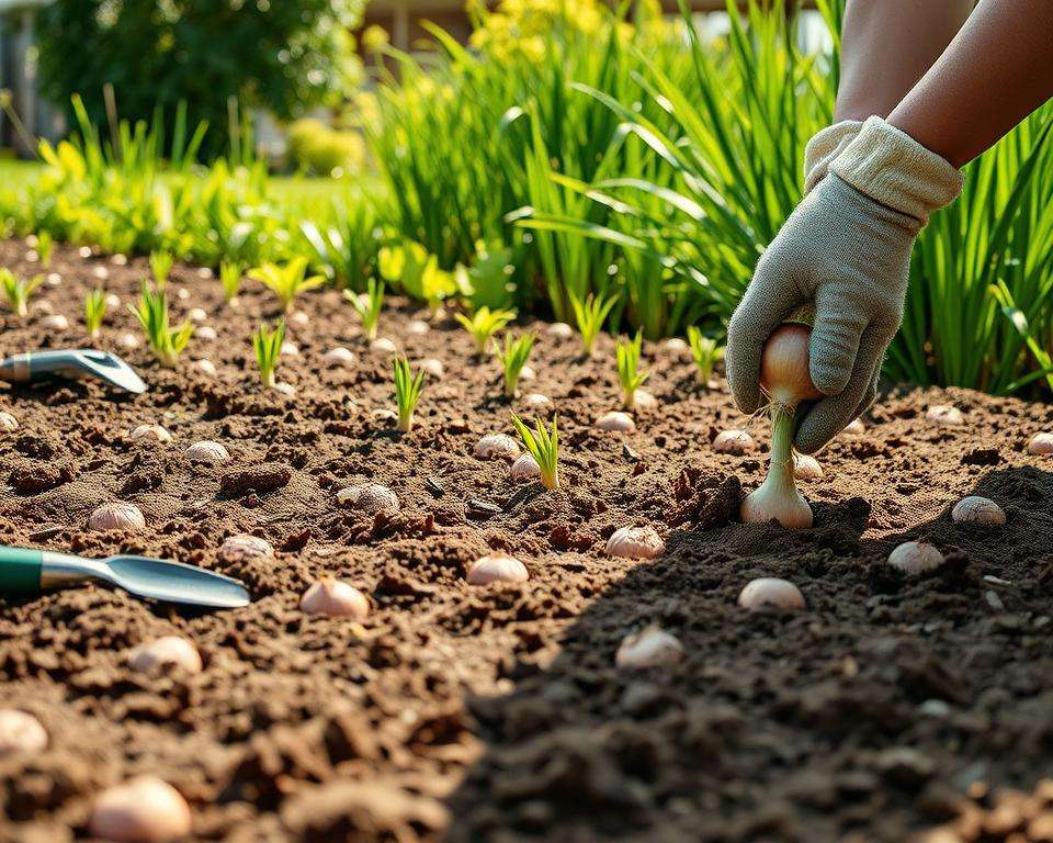 Zwiebeln pflanzen Schritt-für-Schritt