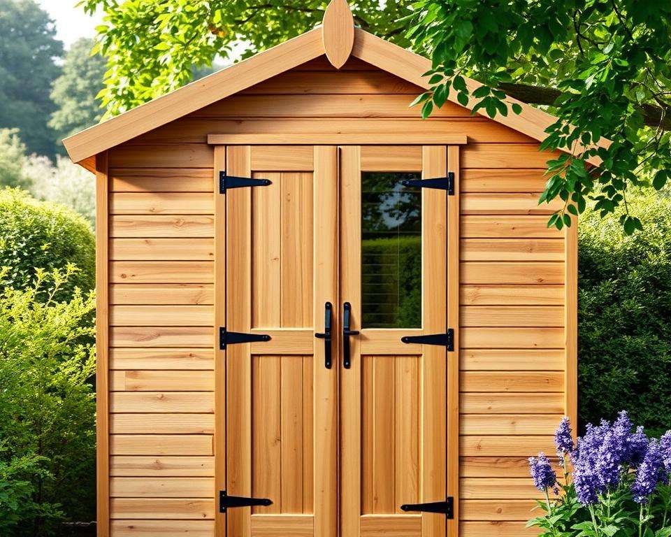 Zylinderschloss und Sicherheitsausstattung Gartenhaus