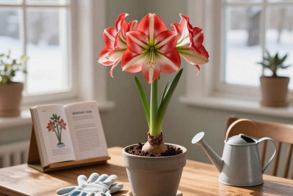 Amaryllis überwintern und wieder zum Blühen bringen