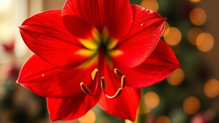 Amaryllis zu Weihnachten zum Blühen bringen – Tipps