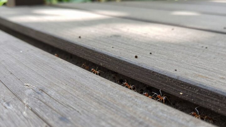 Ameisen unter Terrassenplatten effektiv bekämpfen