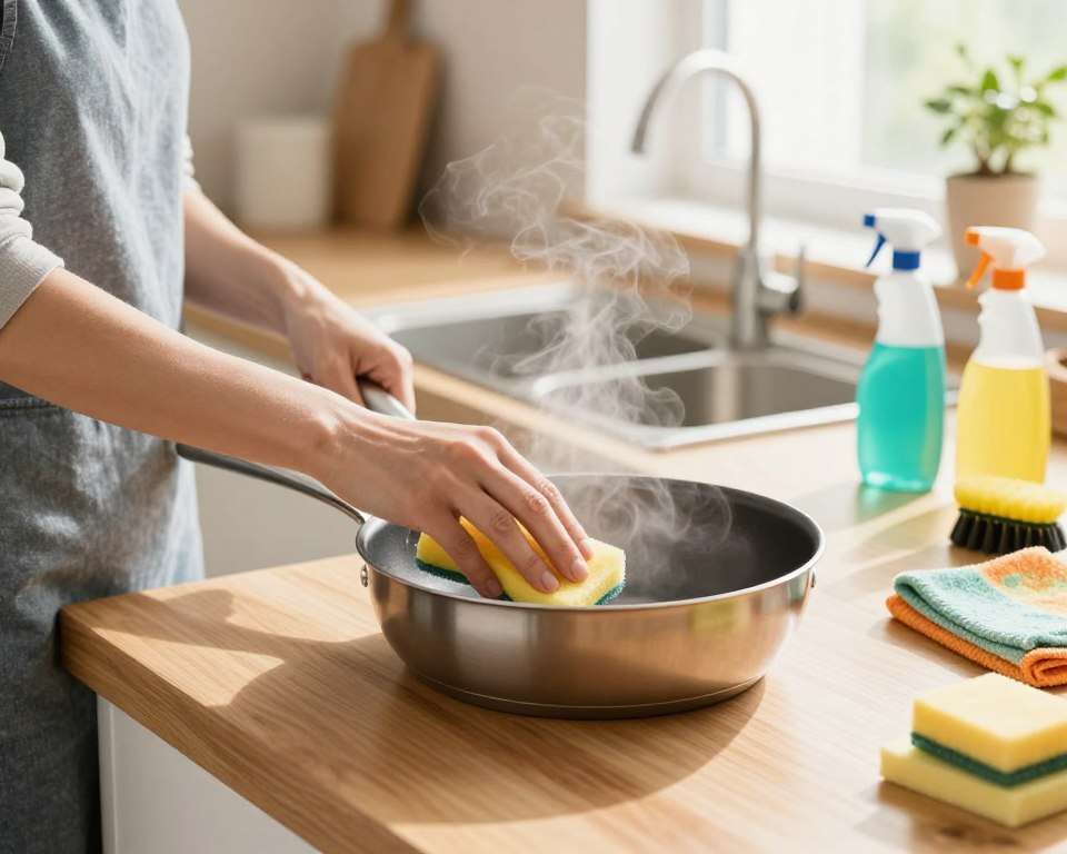 antihaftbeschichtete Töpfe reinigen