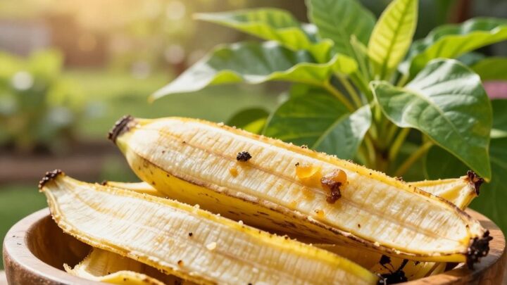 Bananenschalen Dünger für gesunde Pflanzen