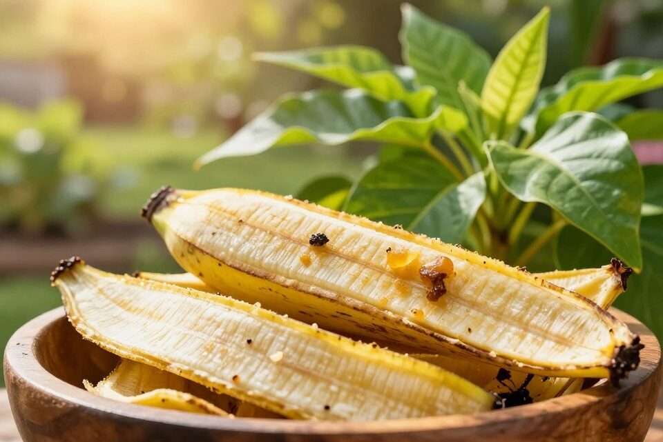 Bananenschalen Dünger für gesunde Pflanzen