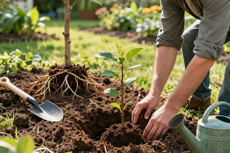 Baum ausgraben und umpflanzen: Schritt für Schritt