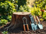 baumstumpf im garten abtöten