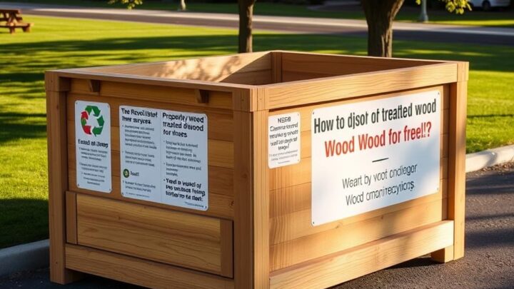 Behandeltes Holz kostenlos entsorgen – Komplettguide
