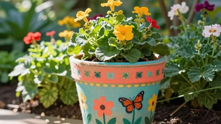 Blumentopf verkleiden: Kreative Ideen
