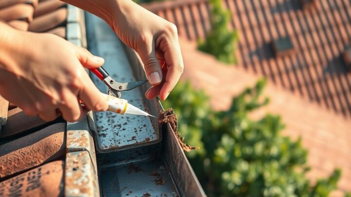 Dachrinne reparieren – Anleitung für Heimwerker