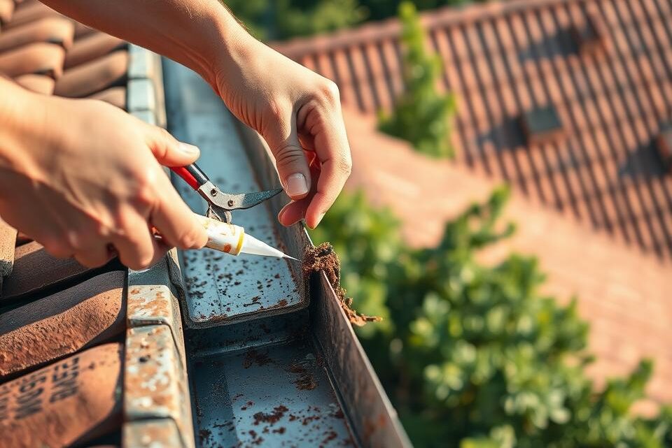 Dachrinne reparieren – Anleitung für Heimwerker Dachrinne reparieren – Anleitung für Heimwerker