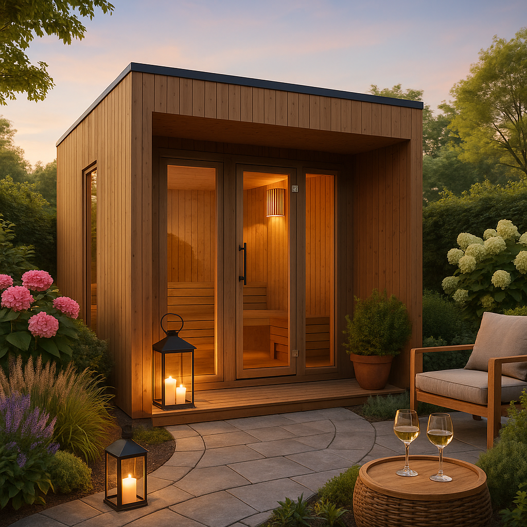 Fjordholz Design-Außensauna Modell Jule