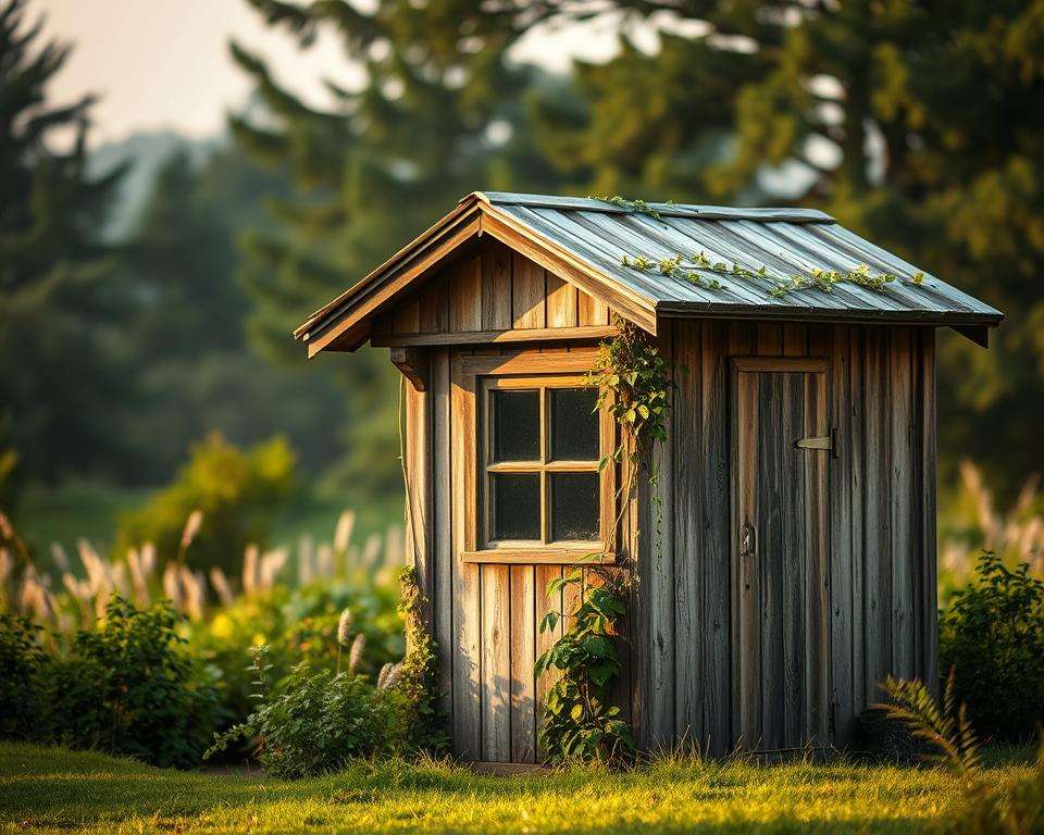 dünne schichten gartenhaus