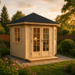 ECO Set - Gartenhaus  5-Eck Modell Sunny-A