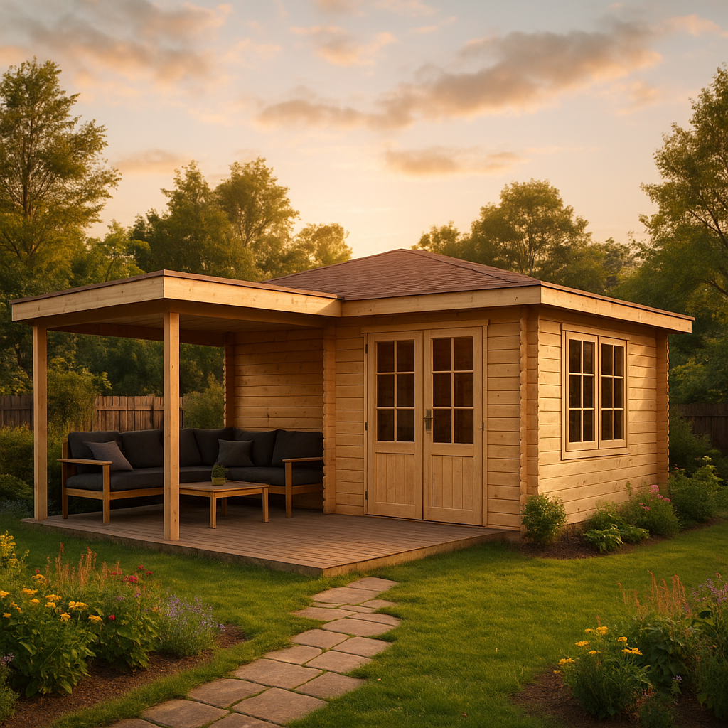 ECO Set - Gartenhaus 5-Eck Pepe ECO Set - Gartenhaus 5-Eck Pepe