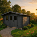 ECO Set - Gartenhaus  Valeria-28 - grau