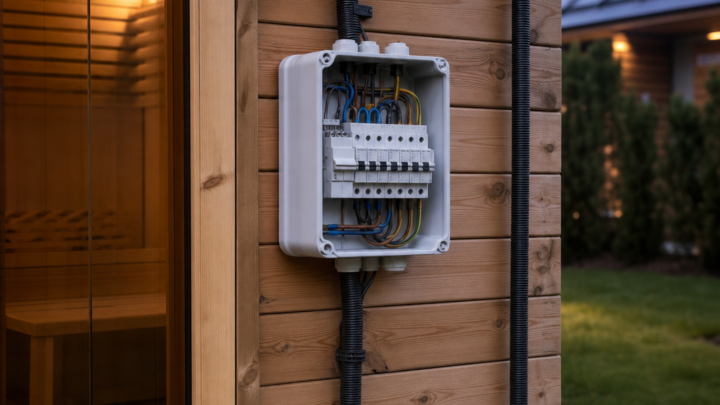 Elektroanschluss und Leitungsführung bei Gartensaunen sicher planen
