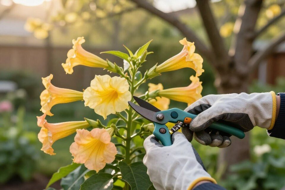 Engelstrompete schneiden: Anleitung für perfekten Schnitt