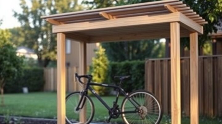 Fahrradüberdachung selber bauen – DIY Anleitung