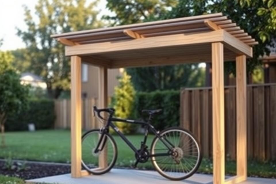 Fahrradüberdachung selber bauen – DIY Anleitung Fahrradüberdachung selber bauen – DIY Anleitung