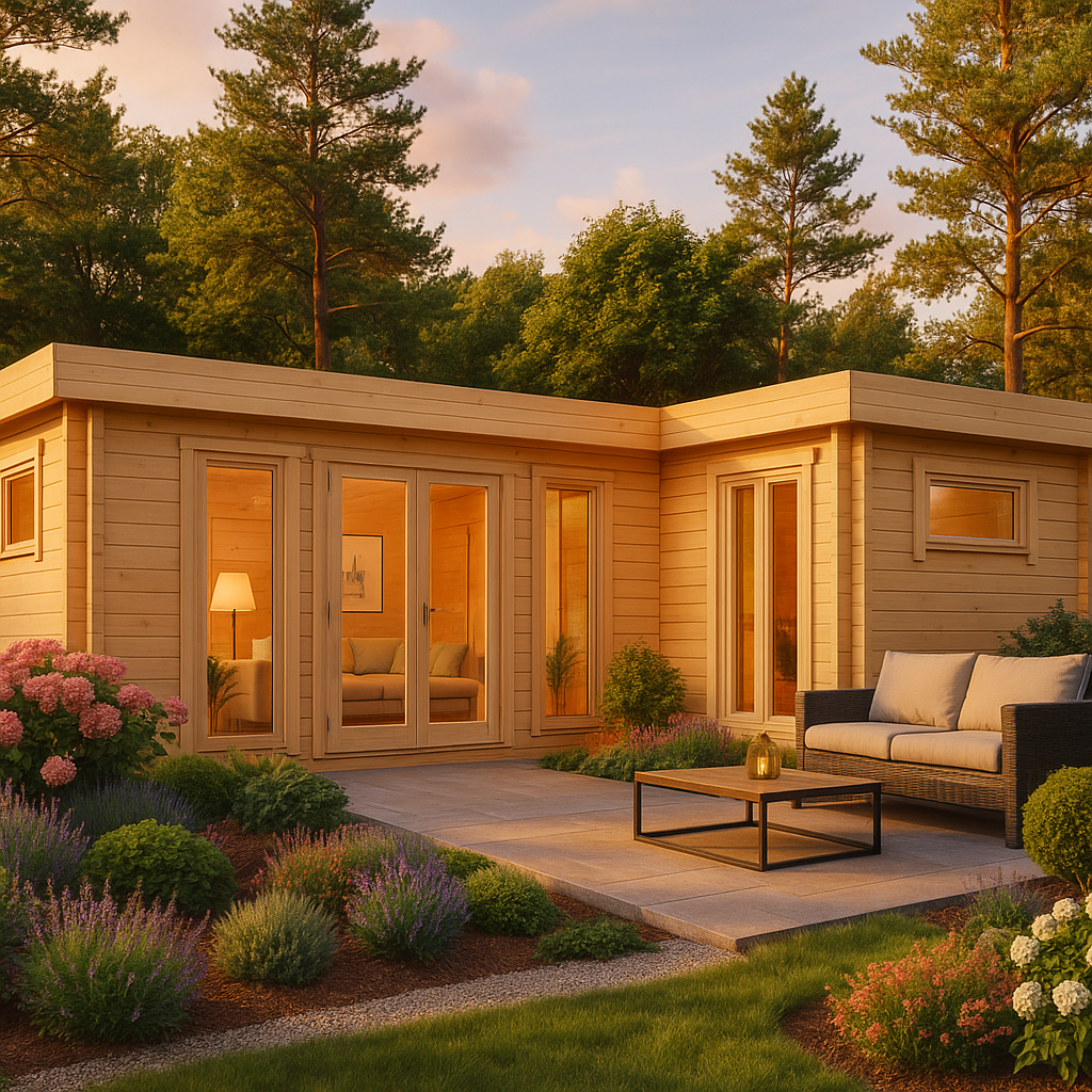 6x5m Ferien- und Freizeithaus Modell Valentina 70 B| Rabatt: 26%