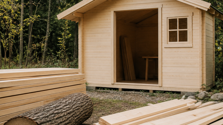 Fichte als Baustoff für Holz-Gartenhäuser planen