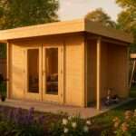 Fjordholz Flachdach Gartenhaus Modell Aaron 28| Rabatt: 26%|5x4m