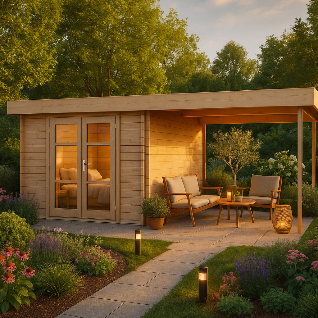 6x3m Fjordholz Flachdach Gartenhaus Modell Felix 28| Rabatt: 26%
