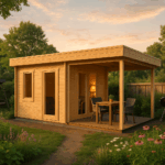 Fjordholz Flachdach Gartenhaus Modell Jesse 28