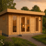 Fjordholz Flachdach Gartenhaus Modell Kubi 28