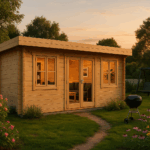 Fjordholz Flachdach Gartenhaus Modell Lino 28