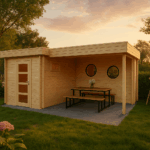 Fjordholz Flachdach Gartenhaus Modell Odina 28 A