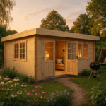 Fjordholz Flachdach Gartenhaus Modell Orka 28 A