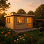 Fjordholz Flachdach Gartenhaus Modell Orka 28 B