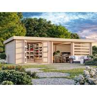 Fjordholz Flachdach Gartenhaus Modell Samim 28| Rabatt: 26%