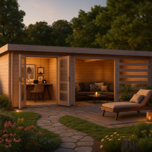 6x3m Fjordholz Flachdach Gartenhaus Modell Samim 28| Rabatt: 26%