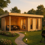 Fjordholz Flachdach Gartenhaus Modell Susan 44