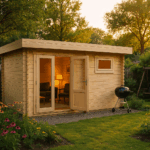 Fjordholz Flachdach Gartenhaus Modell Tobi 28 A