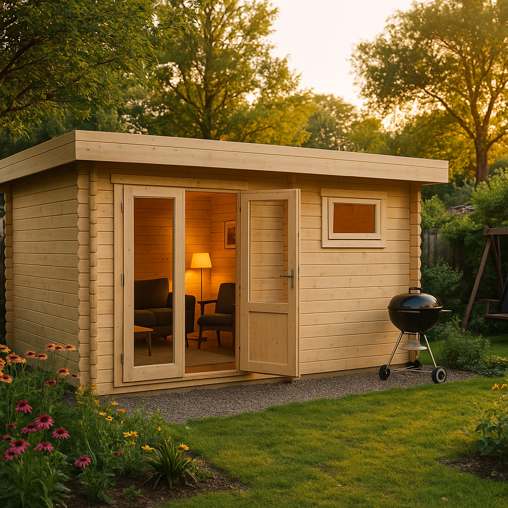 Fjordholz Flachdach Gartenhaus Modell Tobi 28 A Fjordholz Flachdach Gartenhaus Modell Tobi 28 A