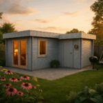 Fjordholz Flachdach Gartenhaus Modell Tobi 28 B