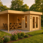 Fjordholz Flachdach Gartenhaus Modell Wendy 28